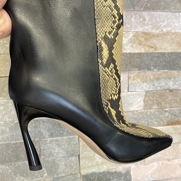 Jimmy Choo Mabyn 85 Leather Heeled Knee-High Boots - Picture 17 of 17